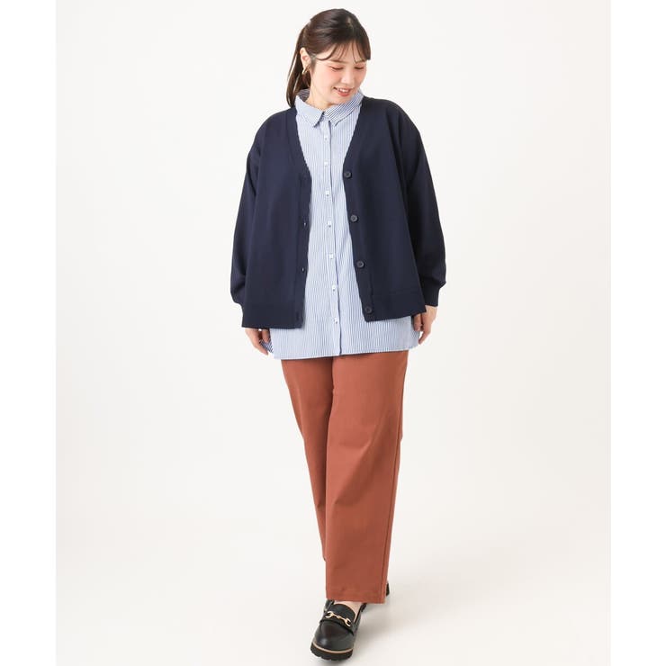 【大きいサイズ】ワイドストレートストレッチパンツ | eur3 | 詳細画像18 