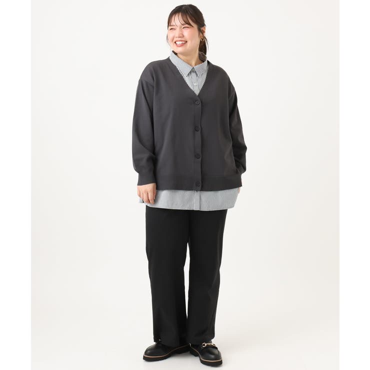 【大きいサイズ】ワイドストレートストレッチパンツ | eur3 | 詳細画像35 