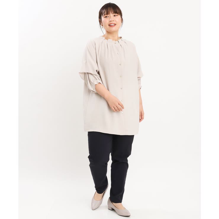 【シリーズ累計販売1万5千枚！】【大きいサイズ】さらさらストレッチテーパードパン… | eur3 | 詳細画像10 