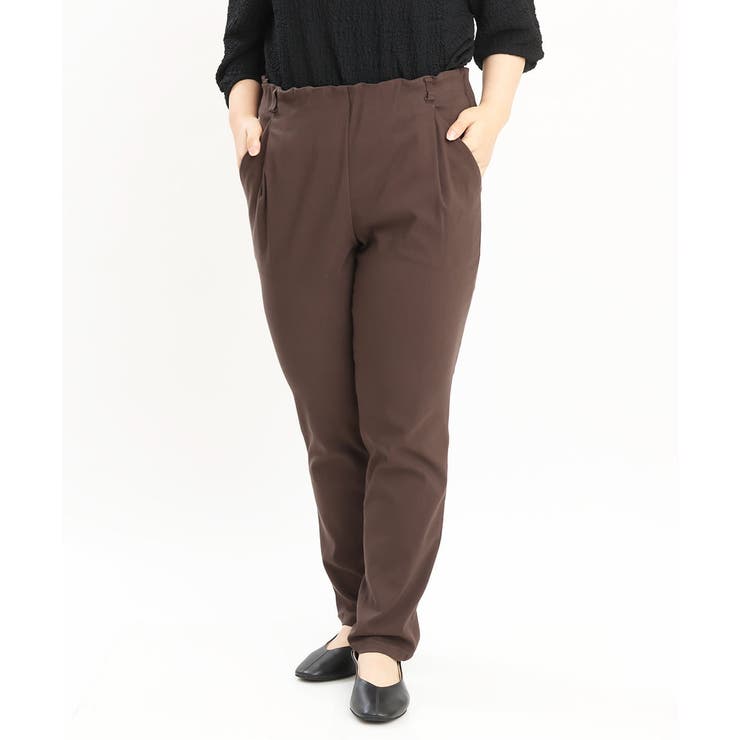 【シリーズ累計販売1万5千枚！】【大きいサイズ】さらさらストレッチテーパードパン… | eur3 | 詳細画像13 