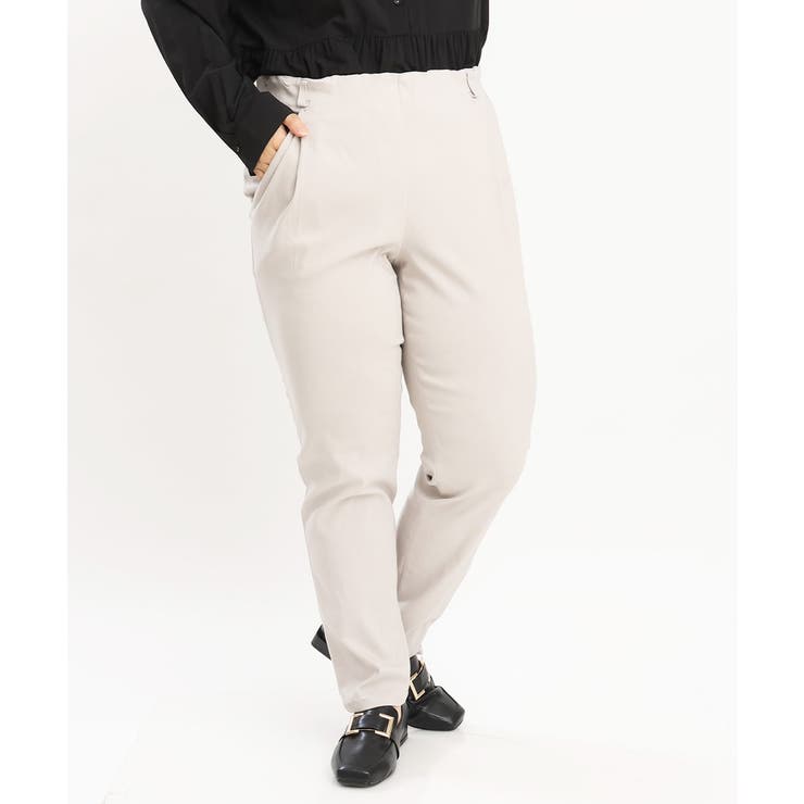 【シリーズ累計販売1万5千枚！】【大きいサイズ】さらさらストレッチテーパードパン… | eur3 | 詳細画像19 