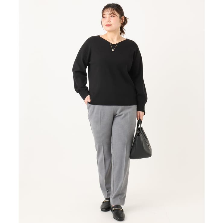 【大きいサイズ】ロイヤルヒート裏起毛ストレートパンツ | eur3 | 詳細画像30