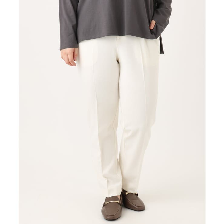 【大きいサイズ】ロイヤルヒート裏起毛ストレートパンツ | eur3 | 詳細画像4