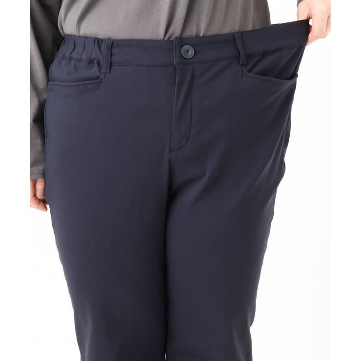 【大きいサイズ】さらさらストレッチ裏起毛ストレートパンツ | eur3 | 詳細画像11