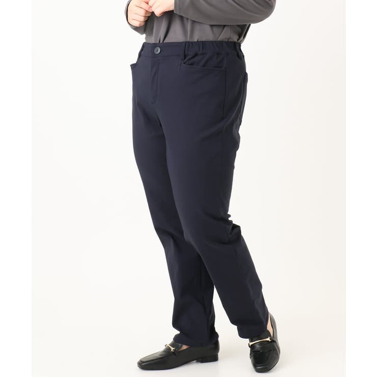 【大きいサイズ】さらさらストレッチ裏起毛ストレートパンツ | eur3 | 詳細画像3