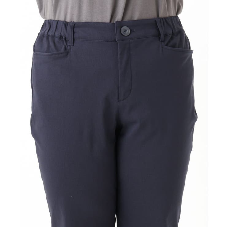 【大きいサイズ】さらさらストレッチ裏起毛ストレートパンツ | eur3 | 詳細画像7