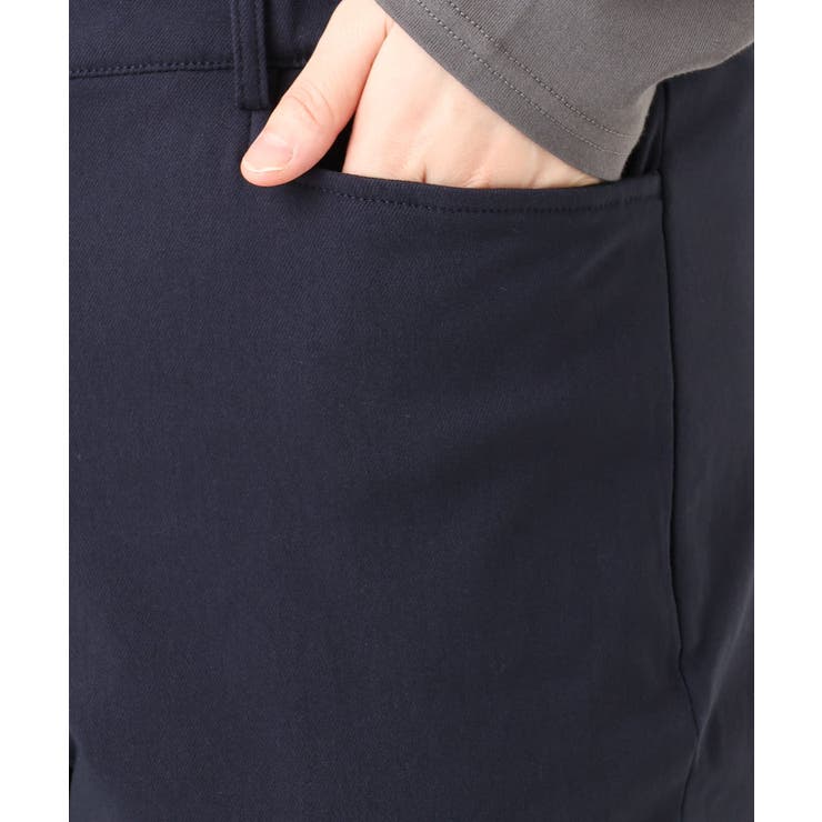 【大きいサイズ】さらさらストレッチ裏起毛ストレートパンツ | eur3 | 詳細画像8