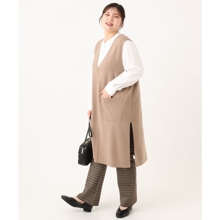 【大きいサイズ】ジャカードスリムストレートパンツ | eur3 | 詳細画像16