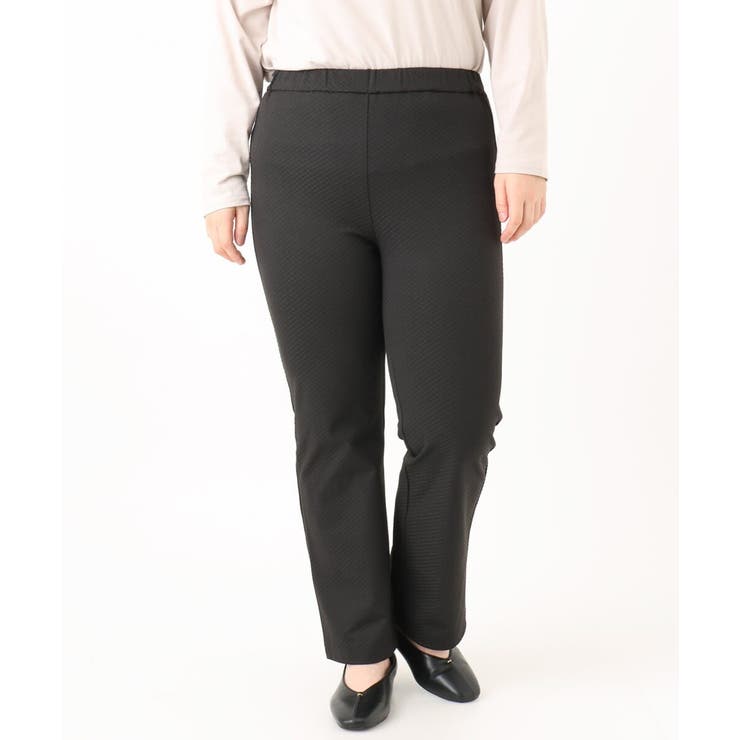 【大きいサイズ】ジャカードスリムストレートパンツ | eur3 | 詳細画像19