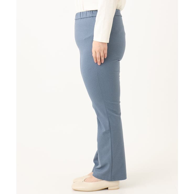 【大きいサイズ】ジャカードスリムストレートパンツ | eur3 | 詳細画像3