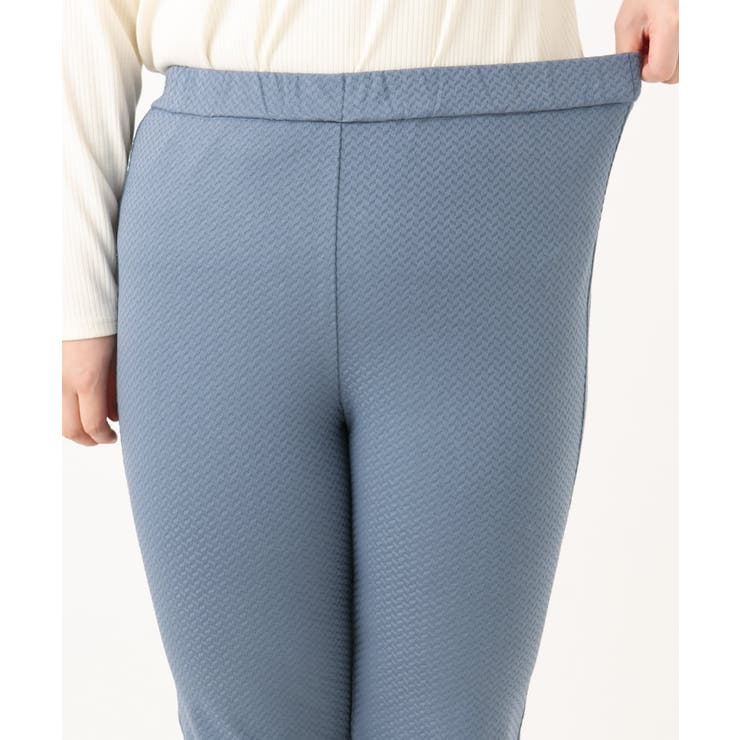 【大きいサイズ】ジャカードスリムストレートパンツ | eur3 | 詳細画像9