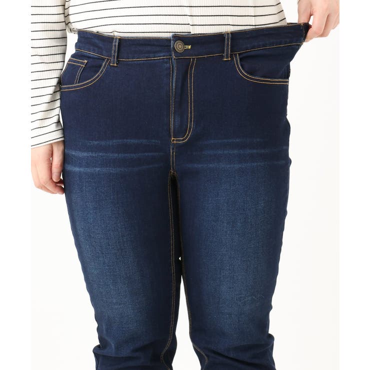 【大きいサイズ】ゆるフィットスキニー裏起毛デニムパンツ | eur3 | 詳細画像14