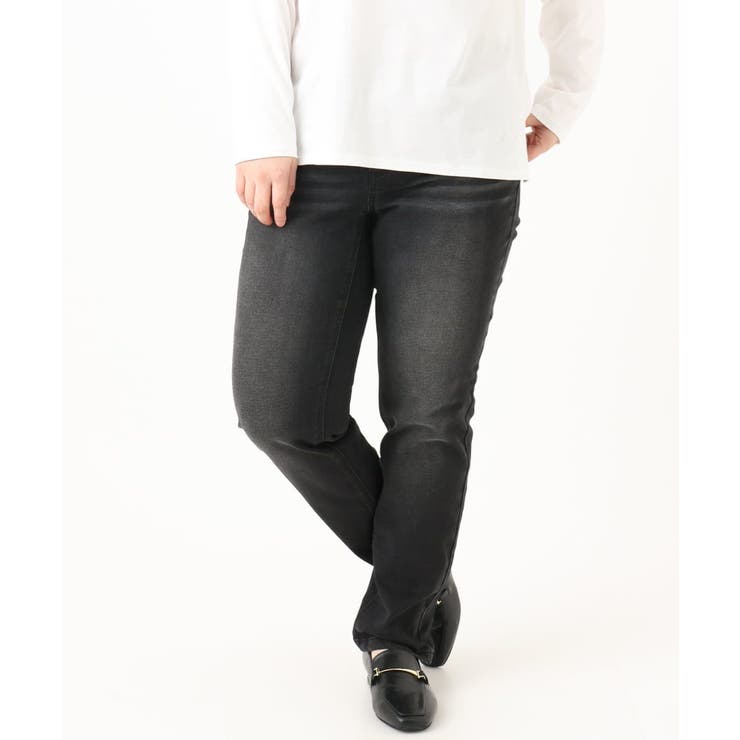 【大きいサイズ】ゆるフィットスキニー裏起毛デニムパンツ | eur3 | 詳細画像18