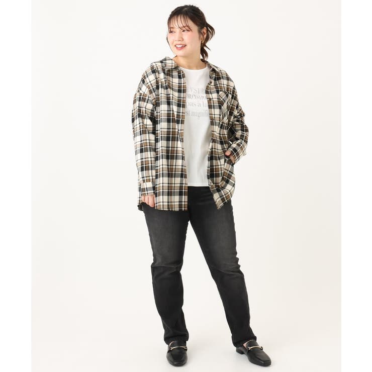 【大きいサイズ】ゆるフィットスキニー裏起毛デニムパンツ | eur3 | 詳細画像22