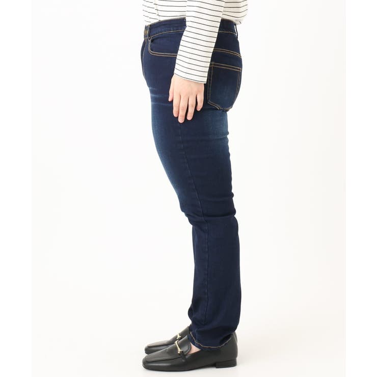 【大きいサイズ】ゆるフィットスキニー裏起毛デニムパンツ | eur3 | 詳細画像6