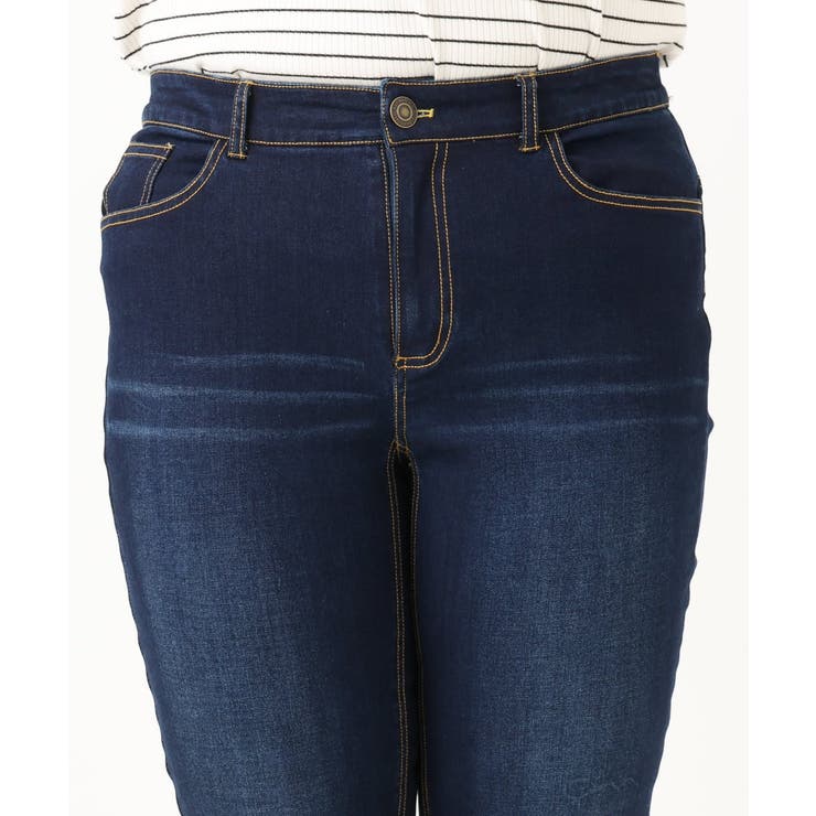 【大きいサイズ】ゆるフィットスキニー裏起毛デニムパンツ | eur3 | 詳細画像9