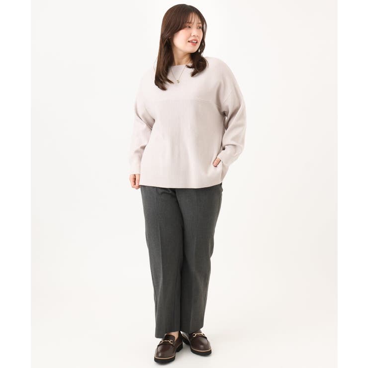 【大きいサイズ/裏起毛】センタープレスストレートパンツ | eur3 | 詳細画像17 