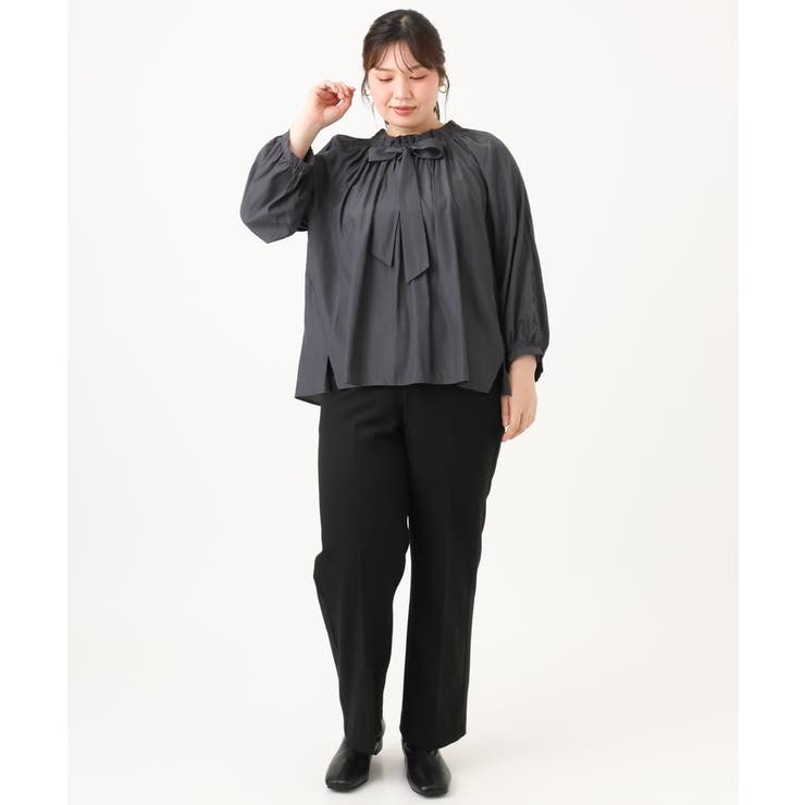 【大きいサイズ/裏起毛】センタープレスストレートパンツ | eur3 | 詳細画像23 