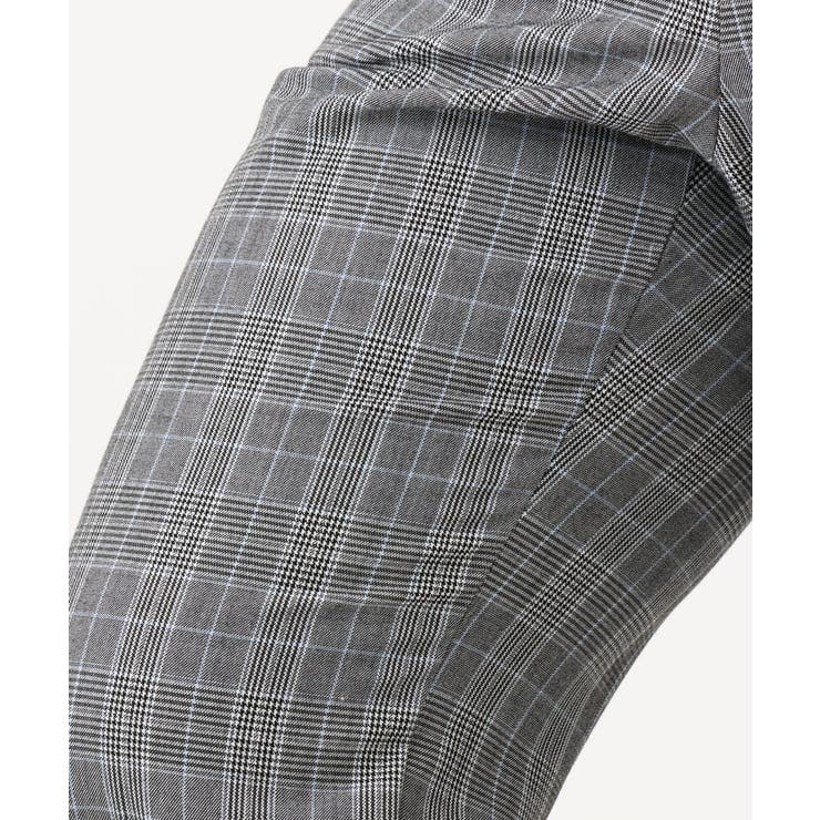 【大きいサイズ/ 裏起毛】センタープレスチェック柄ストレートパンツ | eur3 | 詳細画像16 