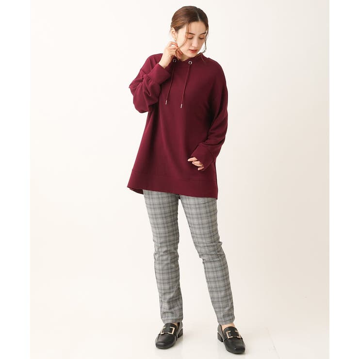 【大きいサイズ/11号サイズあり】裏起毛ストレッチチェック柄パンツ | eur3 | 詳細画像14 