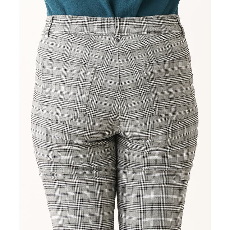 【大きいサイズ/11号サイズあり】裏起毛ストレッチチェック柄パンツ | eur3 | 詳細画像7 