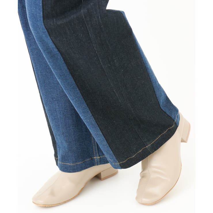 【大きいサイズ】ブロッキングデニムパンツ | eur3 | 詳細画像14 