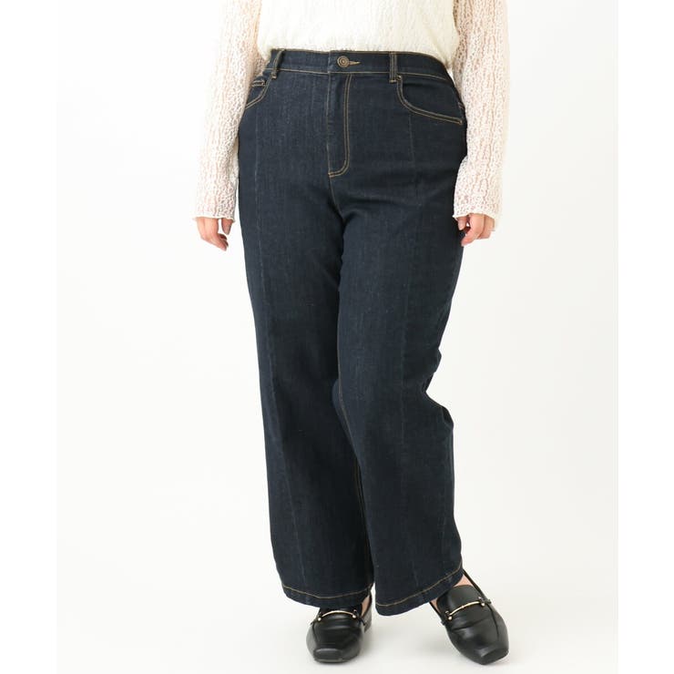 【大きいサイズ】ブロッキングデニムパンツ | eur3 | 詳細画像26 