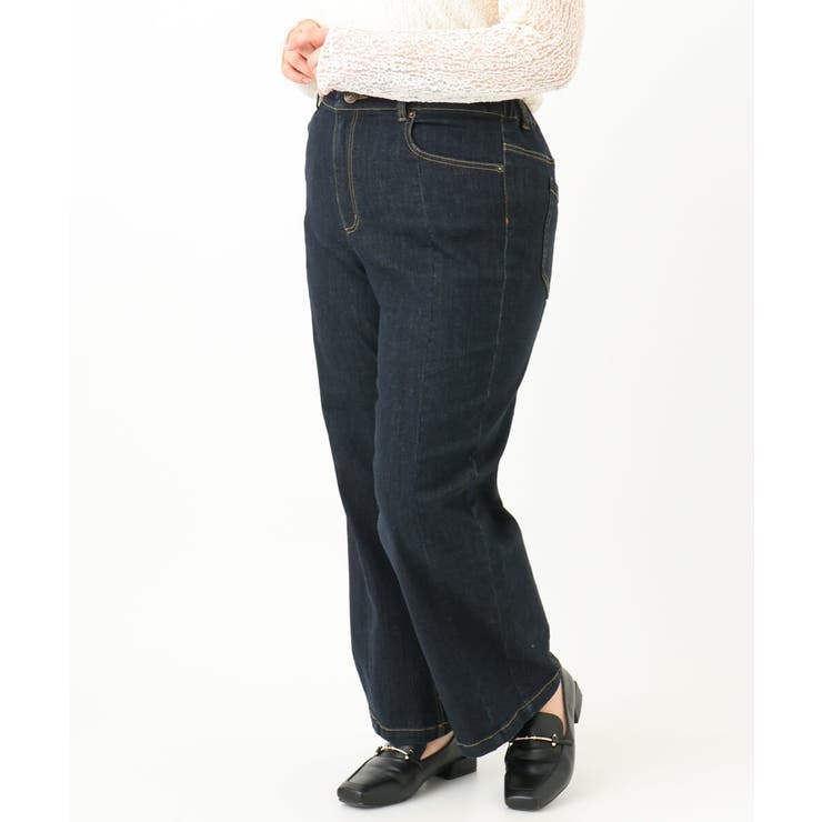 【大きいサイズ】ブロッキングデニムパンツ | eur3 | 詳細画像27 