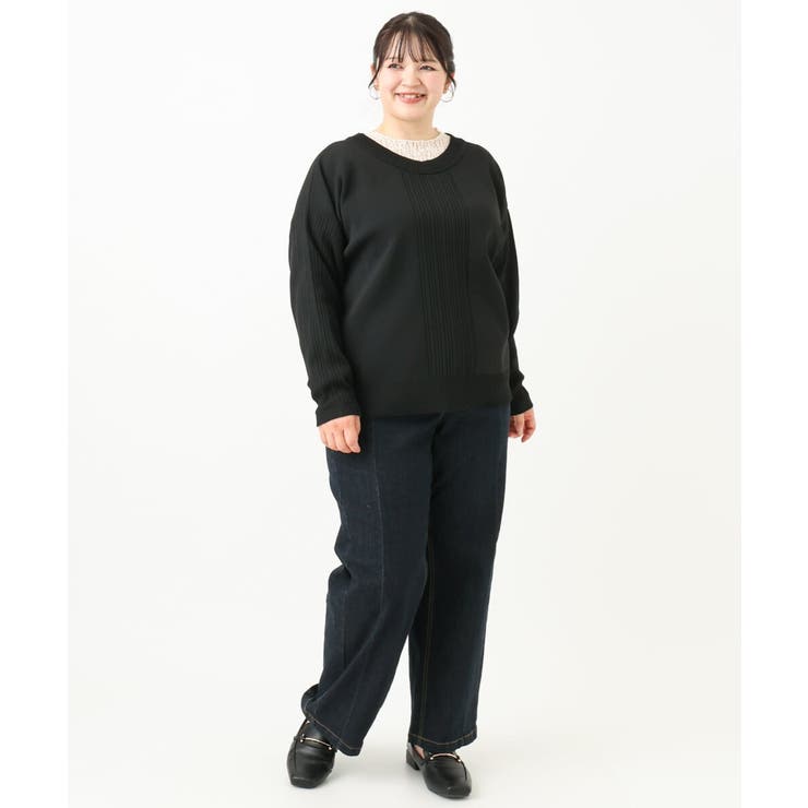 【大きいサイズ】ブロッキングデニムパンツ | eur3 | 詳細画像29 