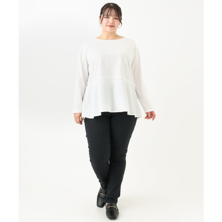 【大きいサイズ】ストレッチスリム裏起毛パンツ | eur3 | 詳細画像15 
