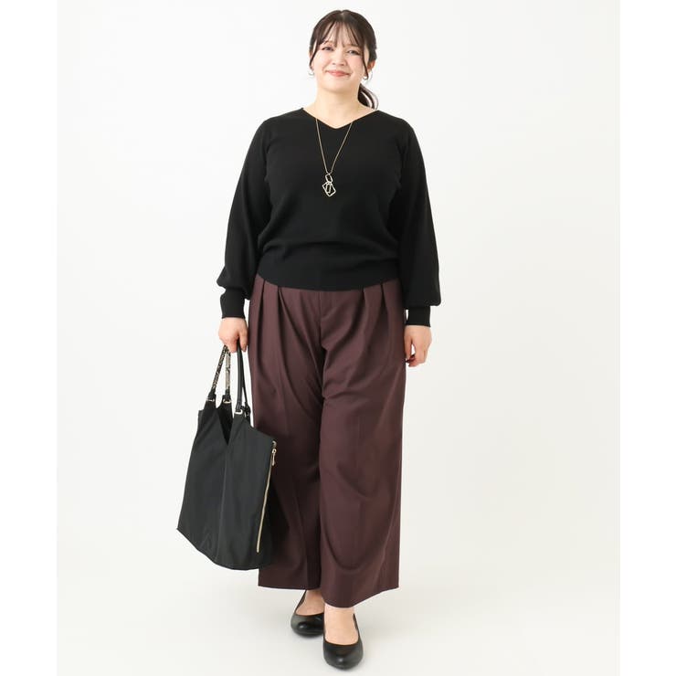 【大きいサイズ】タックパンツ | eur3 | 詳細画像18 