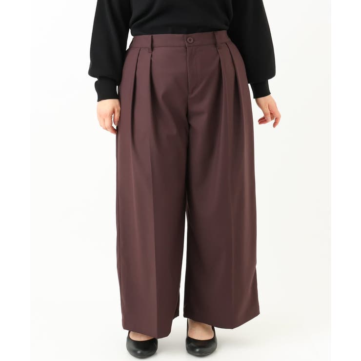 【大きいサイズ】タックパンツ | eur3 | 詳細画像8 