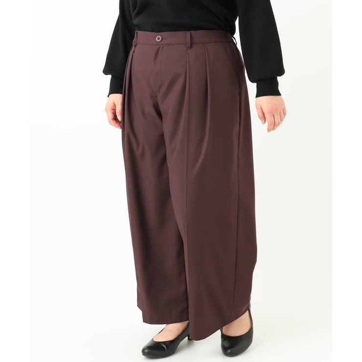 【大きいサイズ】タックパンツ | eur3 | 詳細画像9 