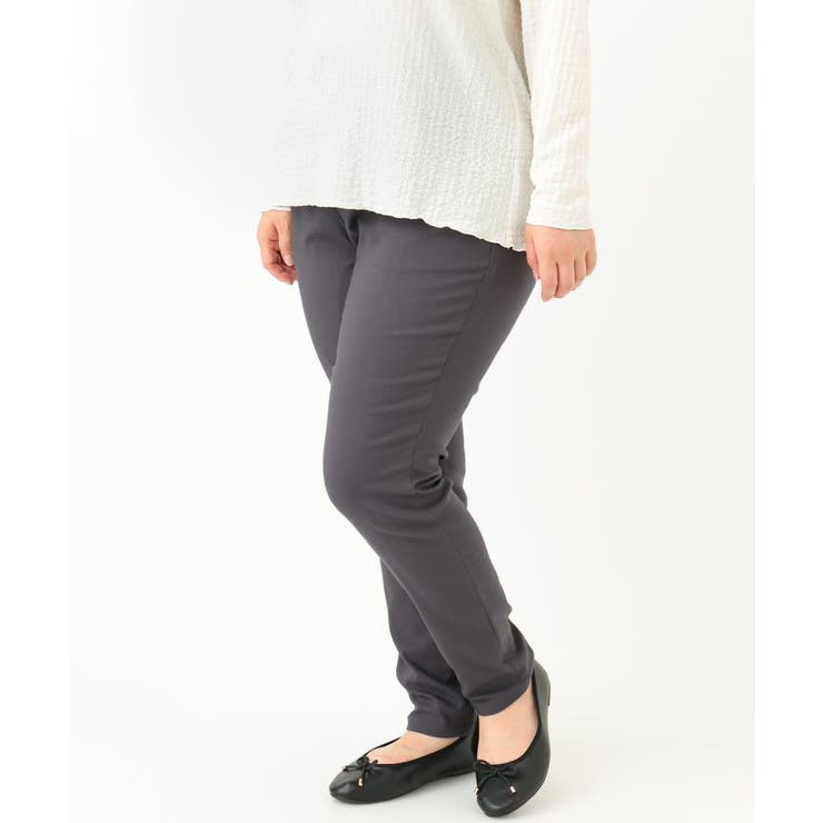 【シリーズ累計販売1万5千枚！ 大きいサイズ】さらさらストレッチテーパード裏起毛… | eur3 | 詳細画像10 