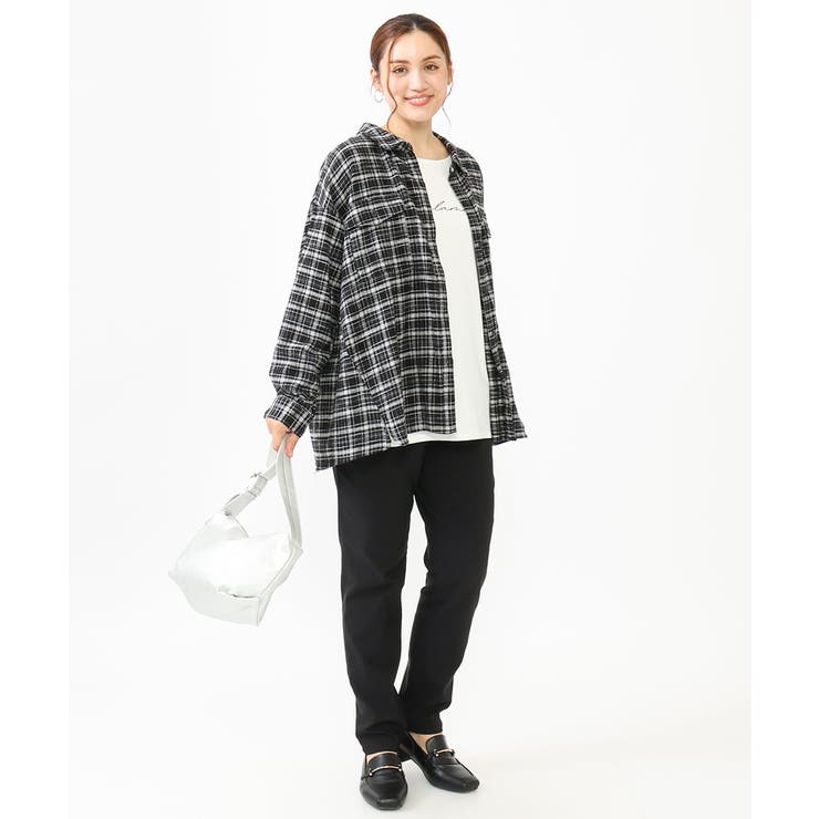 【シリーズ累計販売1万5千枚！ 大きいサイズ】さらさらストレッチテーパード裏起毛… | eur3 | 詳細画像19 