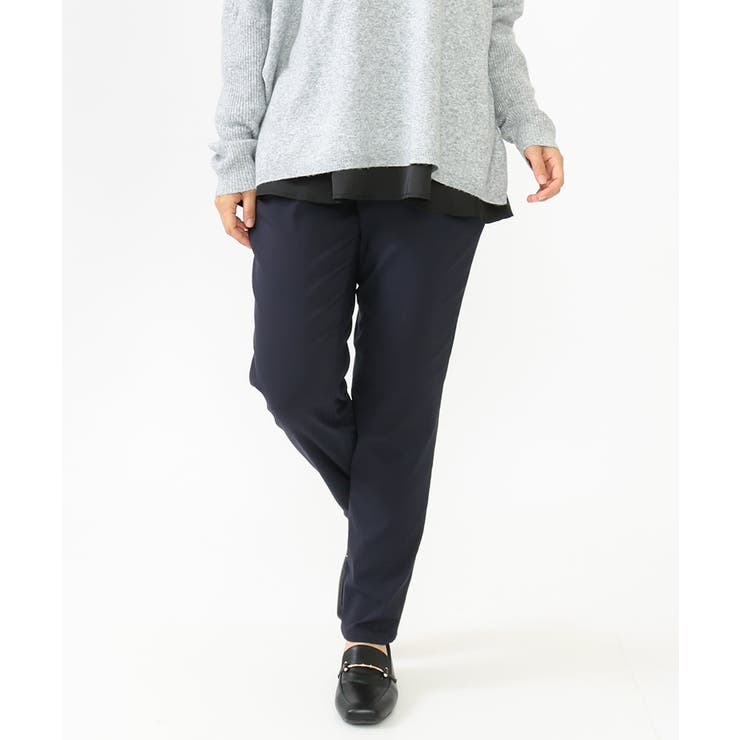 【シリーズ累計販売1万5千枚！ 大きいサイズ】さらさらストレッチテーパード裏起毛… | eur3 | 詳細画像3 