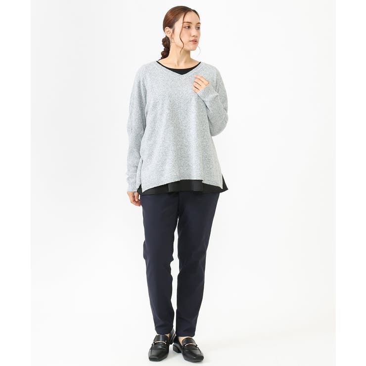 【シリーズ累計販売1万5千枚！ 大きいサイズ】さらさらストレッチテーパード裏起毛… | eur3 | 詳細画像5 