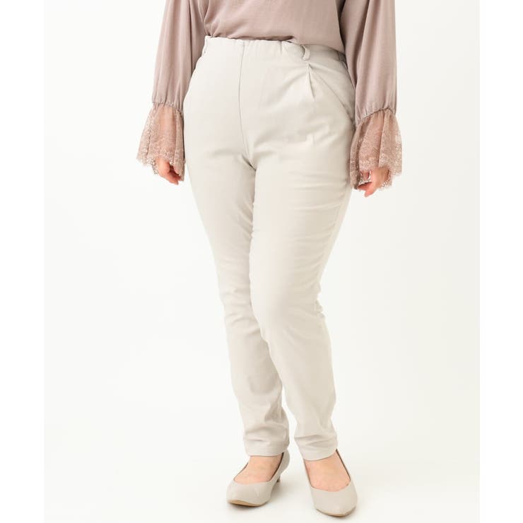 【シリーズ累計販売1万5千枚！ 大きいサイズ】さらさらストレッチテーパード裏起毛… | eur3 | 詳細画像6 