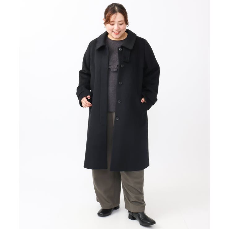 【大きいサイズ】ステンカラーロングコート | eur3 | 詳細画像26 