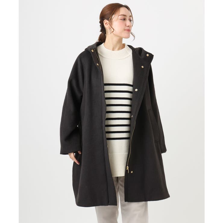 【大きいサイズ】ライトカシミヤウールコート | eur3 | 詳細画像20 