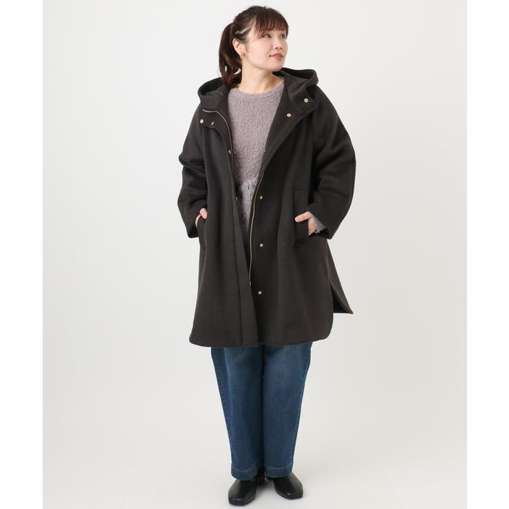 【大きいサイズ】ライトカシミヤウールコート | eur3 | 詳細画像29 