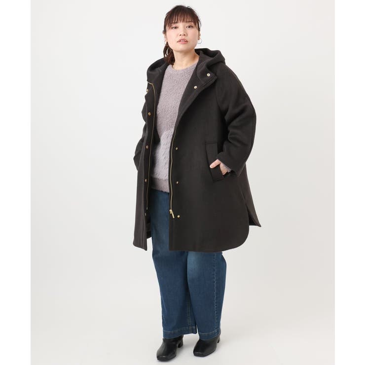 【大きいサイズ】ライトカシミヤウールコート | eur3 | 詳細画像30 