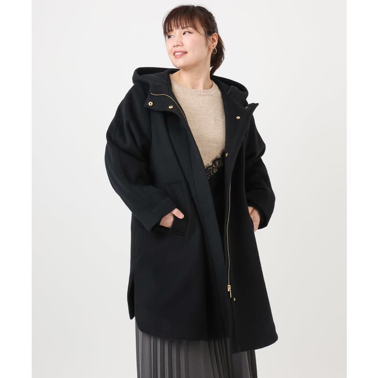 【大きいサイズ】ライトカシミヤウールコート | eur3 | 詳細画像36 