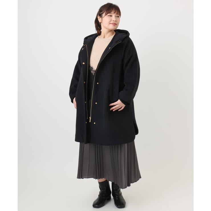 【大きいサイズ】ライトカシミヤウールコート | eur3 | 詳細画像38 