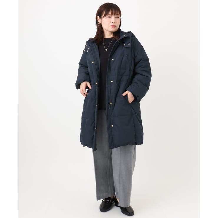 【大きいサイズ】フードロングダウンコート | eur3 | 詳細画像18 