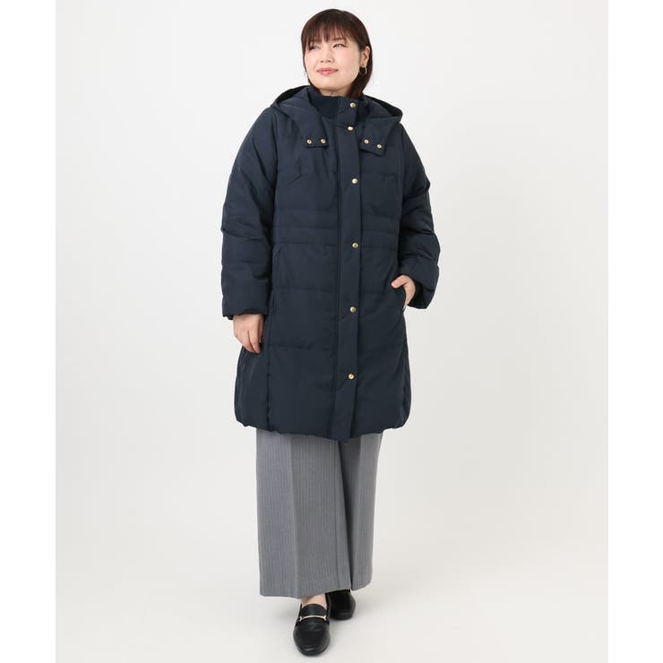 【大きいサイズ】フードロングダウンコート | eur3 | 詳細画像19 