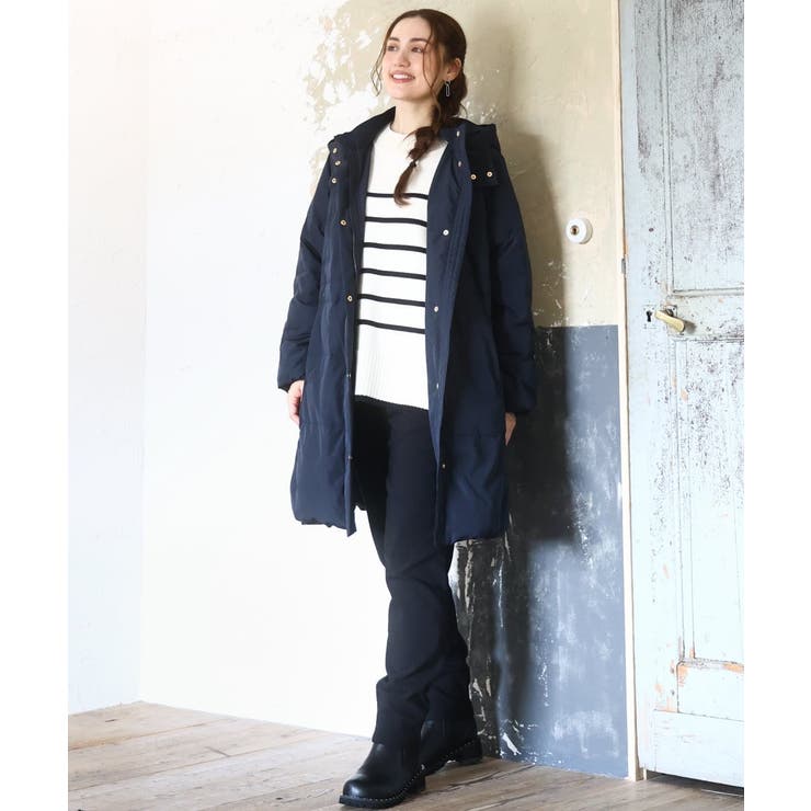 【大きいサイズ】フードロングダウンコート | eur3 | 詳細画像2 