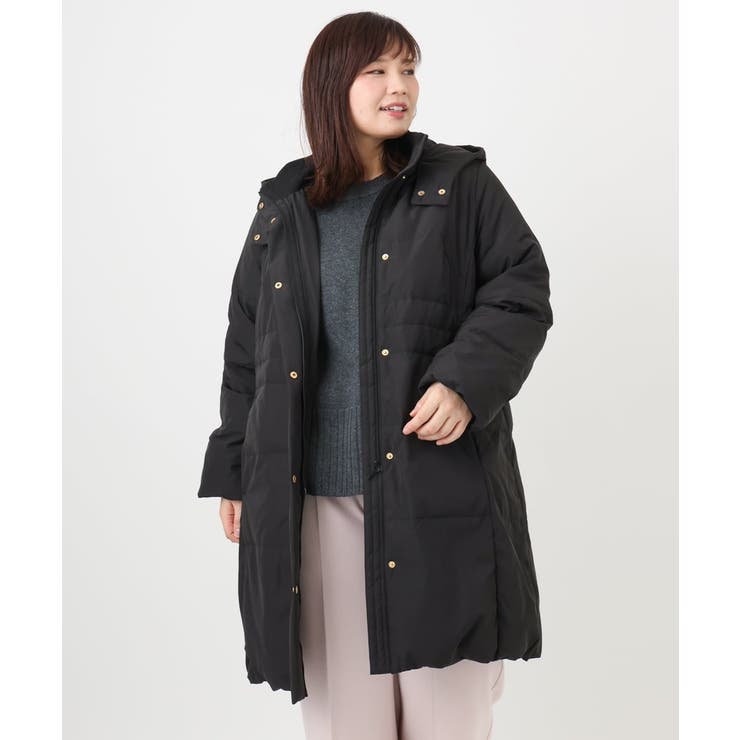 【大きいサイズ】フードロングダウンコート | eur3 | 詳細画像20 