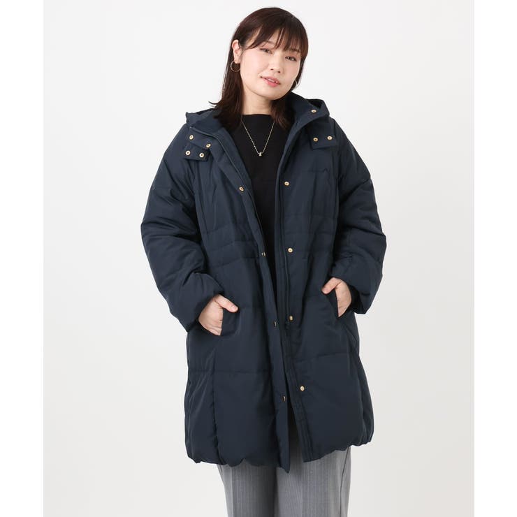 【大きいサイズ】フードロングダウンコート | eur3 | 詳細画像4 