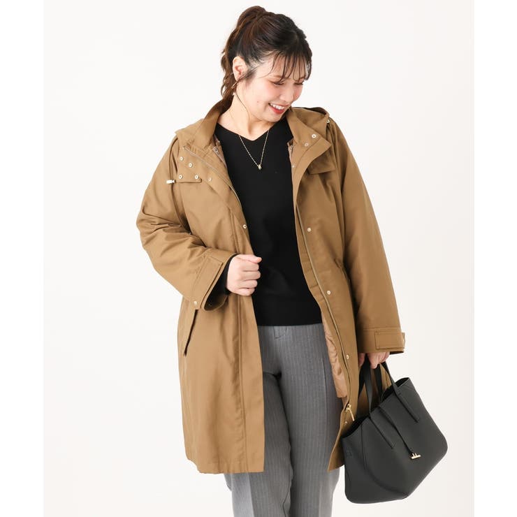 【WEB/一部店舗限定】【大きいサイズ】ライナー付フーディーコート | eur3 | 詳細画像21 